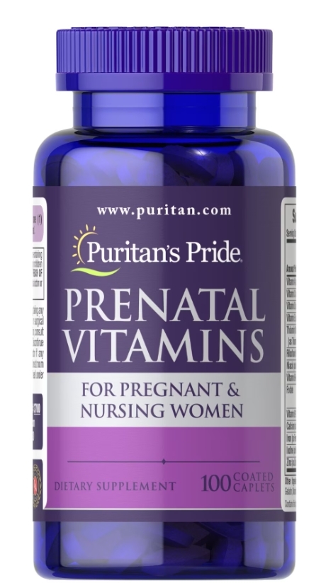 Витамины для беременных Puritan's Pride Prenatal Vitamins, 100 каплет
