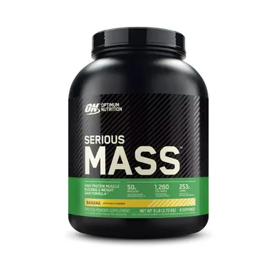 Гейнер Optimum Nutrition Serious Mass, банан, 2,72 кг