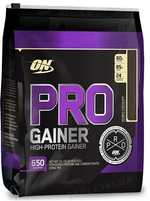 Гейнер Optimum Nutrition Pro Gainer, подвійний шоколад, 4,62 кг