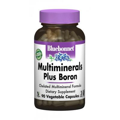 Мультиминерал с бором Bluebonnet Nutrition Multiminerals Plus Boron, 90 растительных капсул