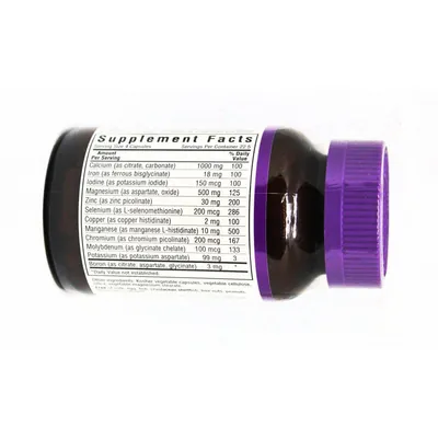 Мультимінерали з бором Bluebonnet Nutrition Multiminerals Plus Boron, 90 рослинних капсул