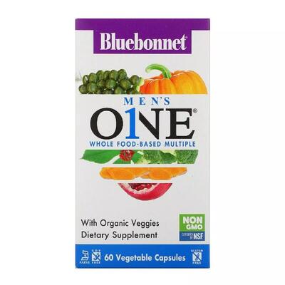 Мультивитамины для мужчин Bluebonnet Nutrition Men's One капсулы №60