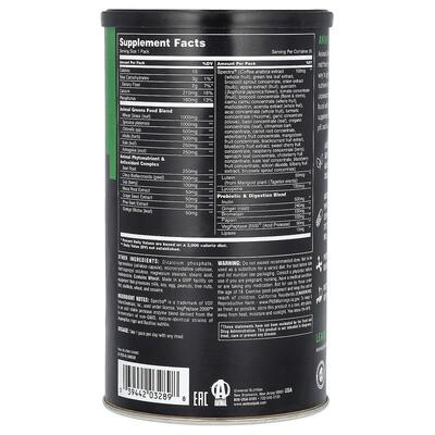 Зеленый комплекс Universal Nutrition Animal Daily Greens, 30 пакетиков