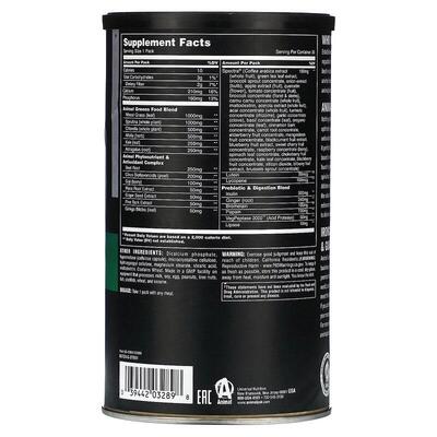 Зеленый комплекс Universal Nutrition Animal Daily Greens, 30 пакетиков