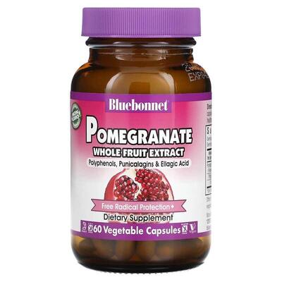 Экстракт плодов граната Bluebonnet Nutrition Pomegranate Whole Fruit Extract, 60 растительных капсул
