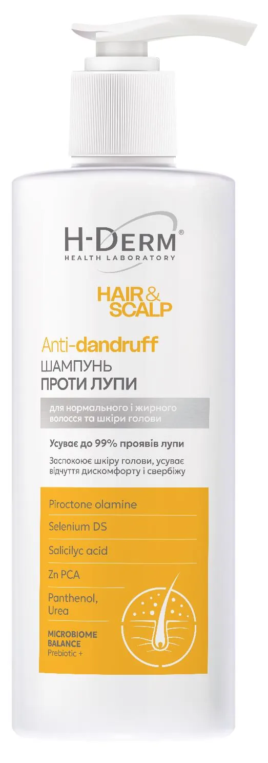 Шампунь Біокон Health Derm Laboratory Hair & Scalp проти лупи, 275 г