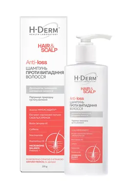 Шампунь Біокон Health Derm Laboratory Hair & Scalp проти випадіння волосся, 275 г