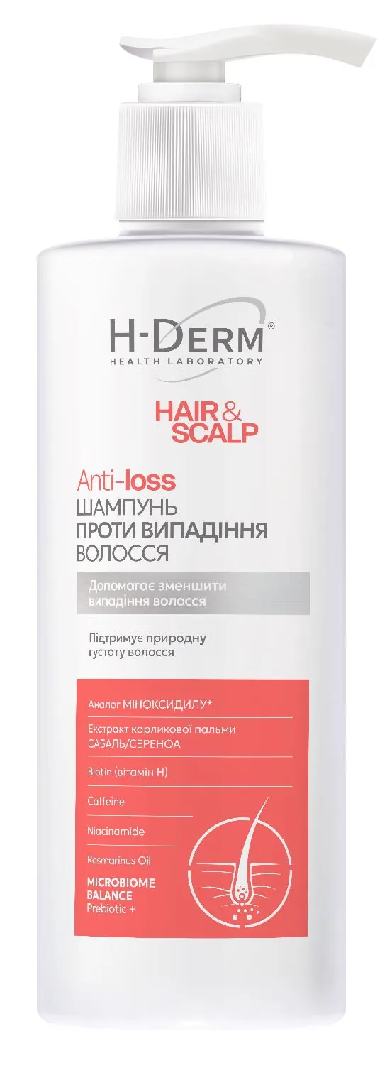 Шампунь Біокон Health Derm Laboratory Hair & Scalp проти випадіння волосся, 275 г