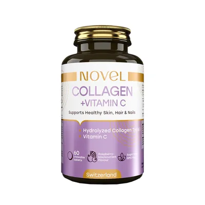 Колаген + Вітамін С Novel Collagen + Vitamin C табл. жувальні №60