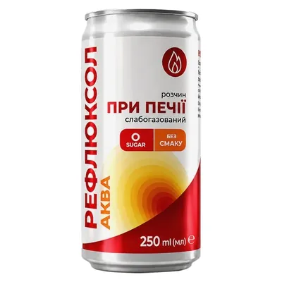 Рефлюксол-Аква розчин при печії слабогазований, 250 мл