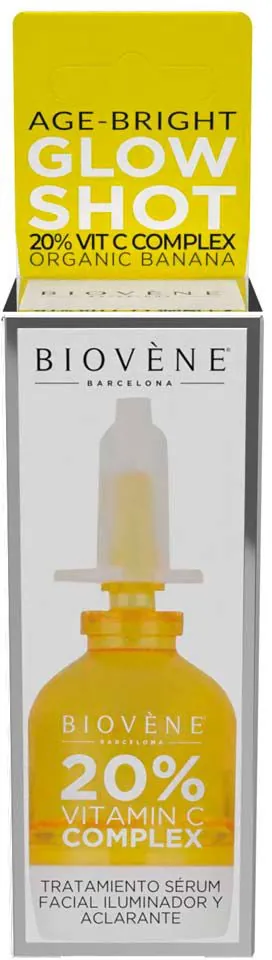 Сироватка для обличчя Biovene освітлююча з вітаміном С та екстрактом банана, 10 мл