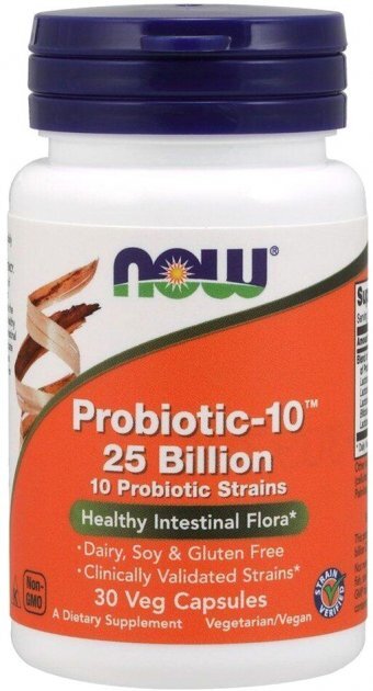 Пробиотический комплекс NOW Probiotic-10 25 Billion капсулы №30