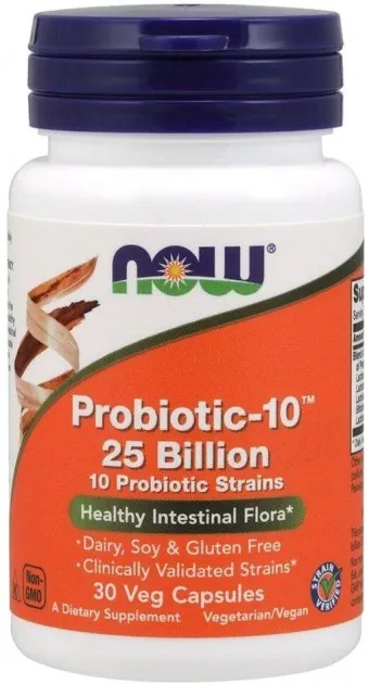 Пробіотик-10 NOW Probiotic-10 25 Billion вег. капсули №30