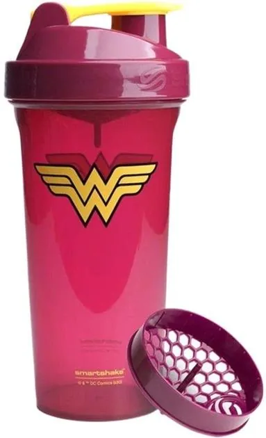 Шейкер Smart Shake DC Comics Lite Wonder Woman Диво Жінка бордовий, 800 мл