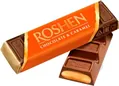 Батончик Roshen молочно-шоколадний з начинкою карамель, 40 г