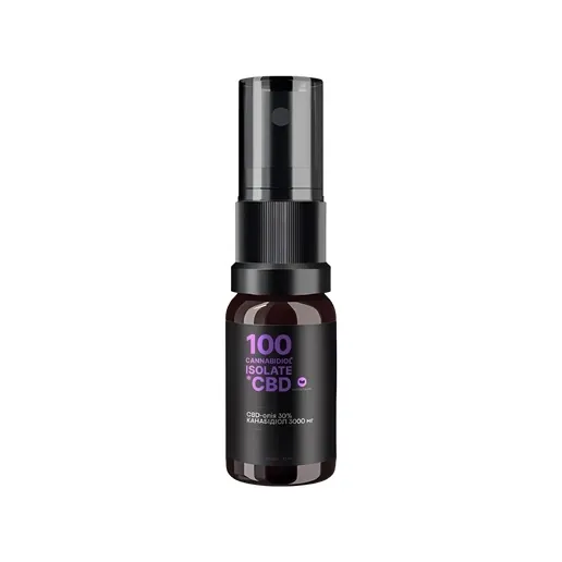 CBD 100 isolate олія 30% 3000 мг натуральний, 60 доз, 10 мл