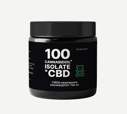 CBDA 100 isolate ведмедики 750 мг, 30 пастилок : інструкція + ціна в ...
