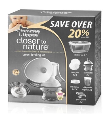 Молокоотсос Tommee Tippee с набором для грудного вскармливания