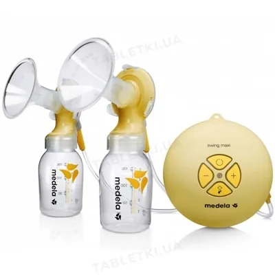 Молоковідсмоктувач Medela Swing maxi двофазний електричний, смарт соска Medela Calma