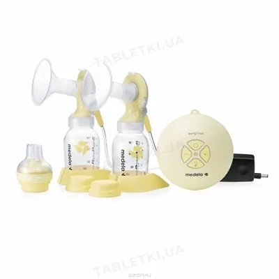 Молоковідсмоктувач Medela Swing maxi двофазний електричний, смарт соска Medela Calma