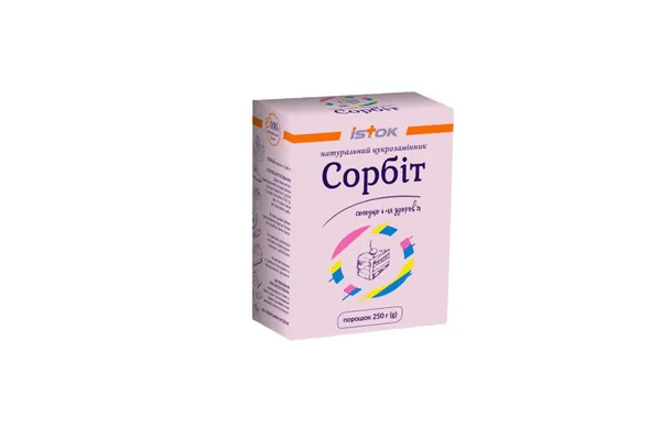 Сорбіт (Sorbitol) натуральний цукрозамінник порошок, 250 г