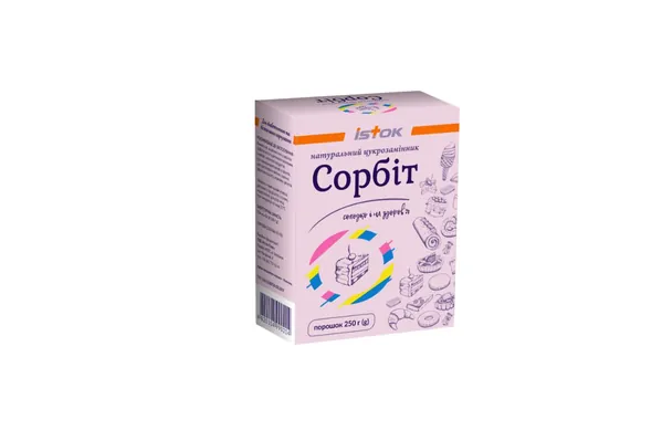 Сорбіт (Sorbitol) натуральний цукрозамінник порошок, 250 г