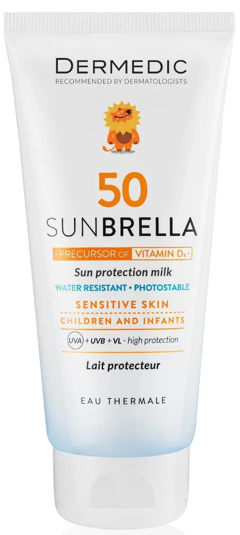 Молочко сонцезахисне Dermedic Sunbrella baby SPF 50 для дітей, 100 мл