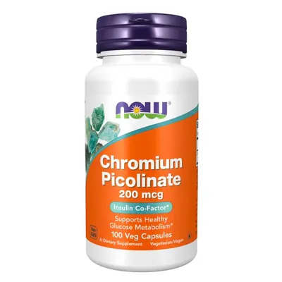 Вітаміни та мінерали NOW Chromium Picolinate, 100 вегакапсул