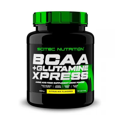 Амінокислоти Scitec Nutrition BCAA + Glutamine Xpress, цитрусовий мікс, 600 г