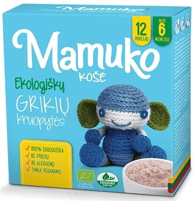 Крупа Mamuko органічна Гречана, 240 г