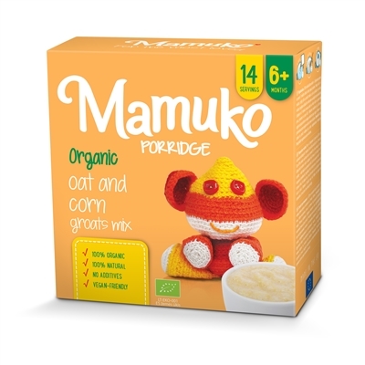 Крупа Mamuko органическая Смесь овсяно-кукурузная, 240 г