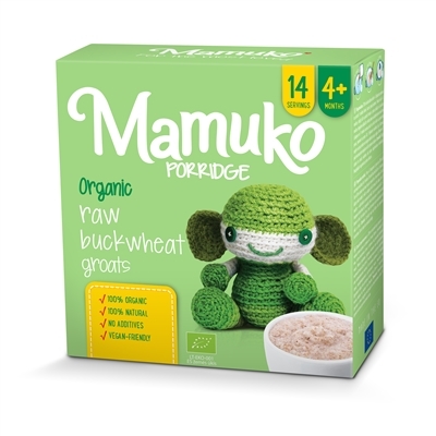 Крупа Mamuko органическая Зеленая гречневая, 240 г