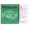 Ноохолин раствор д/ин. 250 мг/мл по 4 мл №3 в амп.