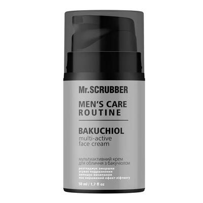 Крем для лица MR.Scrubber Men`s Care Routine мультиактивный с бакучиолом, 50 мл