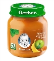 Пюре фруктове Gerber Яблуко, абрикос, банан, 130 г