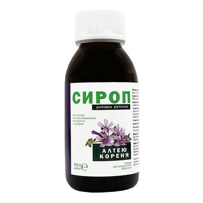 Алтея корня К&Здоровье сироп на основе концентрированного экстракта с сахаром, 100 мл