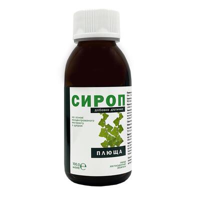 Плюща К&Здоровье сироп на основе концентрированного экстракта с сахаром, 100 мл