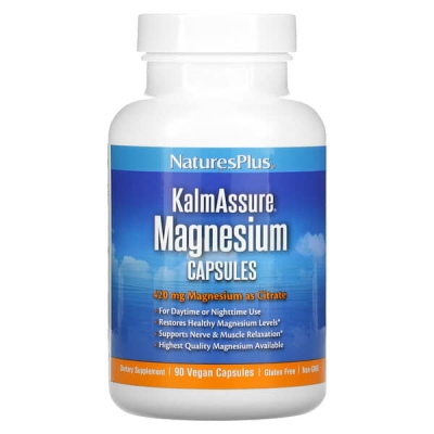 Магний Nature's Plus KalmAssure Magnesium 400 мг, 90 капсул