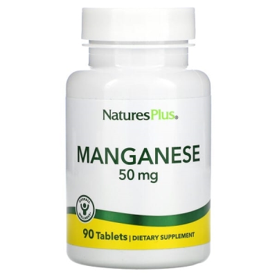 Марганец Nature's Plus Manganese 50 мг, 90 таблеток
