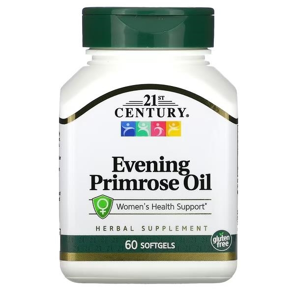 Масло Примулы Вечерней 21st Century Evening Primrose Oil, 60 мягких таблеток