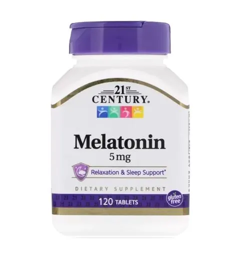 Мелатонін 21st Century Melatonin 5 мг, 120 таблеток