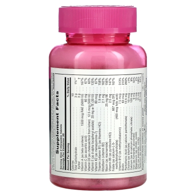 Мультивитамины для девушек Nature's Plus Power Teen for her, лесные ягоды, 60 таблеток