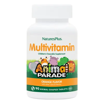 Мультивітаміни для дітей Nature's Plus Source of Life Animal Parade, апельсин, 90 таблеток