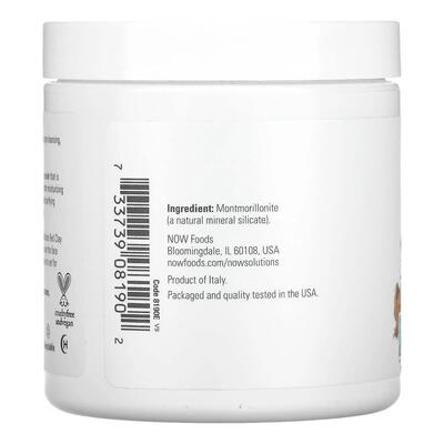 Глина красная средиземноморская NOW Mediterranean Red Clay Powder, 170 г