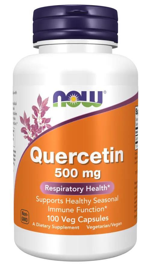 Кверцетин NOW Quercetin 500 мг, 100 вегетарианских капсул