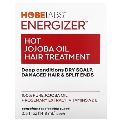 Масло жожоба Hobe Labs Energizer лечебное для горячего ухода за волосами, 14,8 мл