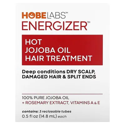 Олія жожоба Hobe Labs Energizer лікувальна для гарячого догляду за волоссям, 14,8 мл