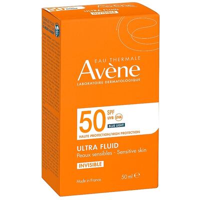Ультра-флюїд для обличчя сонцезахисний Avene Invisible SPF50+ для чутливої шкіри, 50 мл