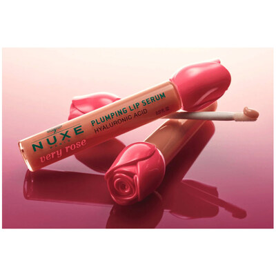 Сыворотка для губ Nuxe Very Rose Plumping lip Serum с гиалуроновой кислотой, 8 мл