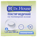 Пластырь медицинский Dr. House на полимерной основе 1,25 см х 500 см в картонной упаковке, 1 штука